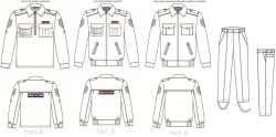 Women's summer suit for employees of internal affairs bodies of the Russian Federation