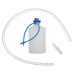 Device for active wound drainage of single use sterile according to TU 9398-019-27380060-2014 with cylinder, corrugated.