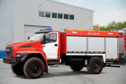 Fire tanker truck ??-3,?-?, type 5881S, modification 5881S8, on chassis Ural-4320-6151-71, 4320-6151-73, 4320-6151-75, 4320-6151