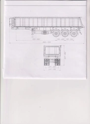 Dump semitrailer SP-3, type PR3, modification 92294-0000010-05. Axle unit AGOS-3-GT7-00.00.000-01.