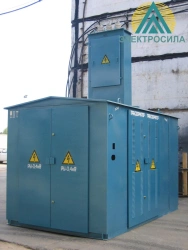 Complete transformer substation with capacity from 1.25 to 3200 kVA up to 10 kV
