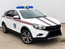 Car type LV00, mod. LVS00G cat. M1 version "Emergencies Ministry, "Police" on the basis of LADA GF, mod. GFL440