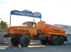 Vacuum cesspool cleaning machine MV type 56702 of modification 56752A on chassis Ural 4320-4151-59