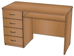 Teacher's desk with drawers/ C16