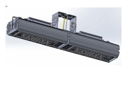 LED luminaire "Industrial Design MTM IoT" series CUBIC 80 Two modules End to end connection - 180 degrees Mounting CUB