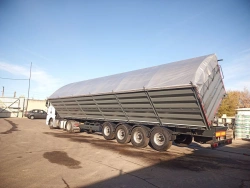 Dump semi-trailer 5529T2 (with pneumatic suspension, tyres JSC "Cordiant" 385/65R22,5 TYREX_ALL_STEEL, TR-1 b/w)