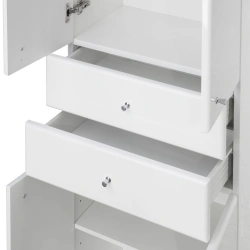 Cupboard - column Aquaton Simple double-leaf white 1A122303SL0101.A122.3.03S.L01.0