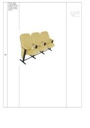 Armchair, brand "Sputnik MIX", size: 535*690*940 mm (W*H*H), seat cushion thickness 100 mm