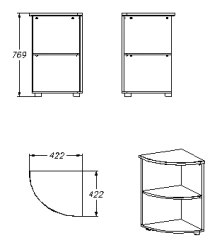Shelving unit (series 451.077)