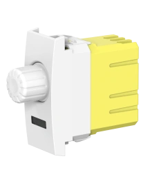 CADUCEUS ALING MODE Rotary push dimmer switch for low-voltage light sources with indication (when dimmer is on).