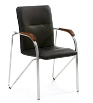 Armchair with metal frame. Standard