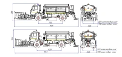 Road maintenance machine with winter equipment set model MK-4531-05