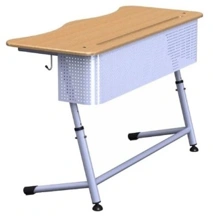 Two-seater adjustable desk, article number PL-DP2-4