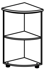 Corner cupboard 4408 Series "Rhythm"