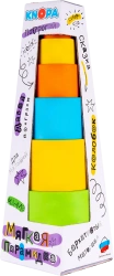 Soft pyramid cups with stickers "Kolobok" KNOPA 1/10