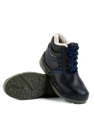 Boots with combined upper (leather/artificial leather), model KSO IM boots.