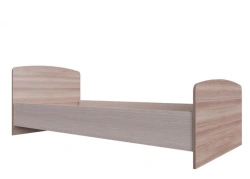 Single wooden bed for adults
