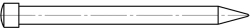 Impactor for corner plates, article no. 317.014