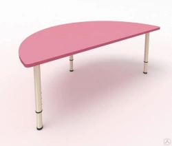 Height-adjustable "Semicircle" table (Art. No. 50046-036)