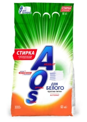 Detergent synthetic powdery universal "AOS For White Automat"