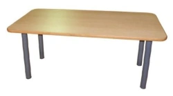 Pupil's table for reading room with adjustable height
