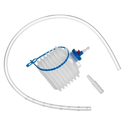 Device for active wound drainage of single use sterile according to TU 9398-019-27380060-2014 with cylinder, corrugated.