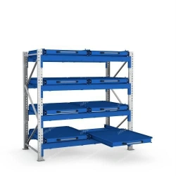 1646 Series Roll-out Palletised Shelving Unit