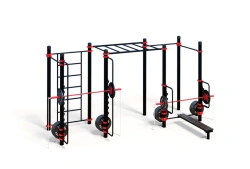 Outdoor gym WORKOUT-FIT with barbells, handwalk and Swedish wall