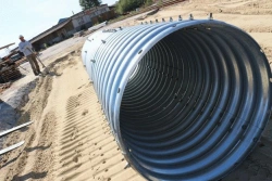 Prefabricated metal corrugated structures