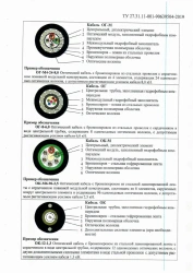 Optical communication cable type OG-M