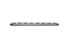 Straight narrow plate for shoulder and forearm with limited contact and angular stability