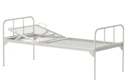 KF0-01-"MSC" (MSC-105) - General hospital bed with a headrest, without wheels, metal backrests, bed - steel mesh, mechanic