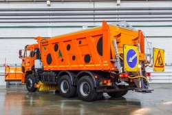 ED600AK combined road machine on the basis of vehicle - KAMAZ 6520 dump truck.