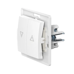CADUCEUS ALING PRESTIGE Flush-mounted push-button switch for roller shutters 10A, 250V~, white, article number 60075.0