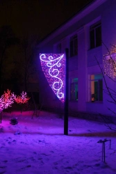 LED console (LED panel) "Lira" - decorative street lamp on brackets (modifications 220V, 24V, 12V), A