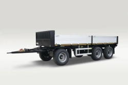 Three-axle flatbed trailer PR-27B with axle unit BPW HSFALM 9010-15 V36 61.68.361.147QS