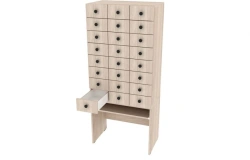 File cabinet with 24 drawers 700x420x1600mm (WxHxH)