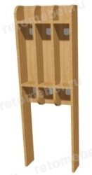 Floor towel rail 3-seater