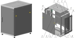 Telecommunication cabinet ??-?-18U-600?950?800-??