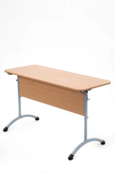 Pupil's table adjustable STOR2-4, STOR3-5, STOR4-6 (height group adjustment 2,3,4 / 3,4,5 / 4,5,6) Two-seater round tr