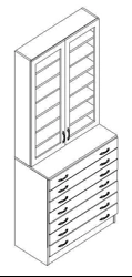 Multimedia cabinet for audio cassettes