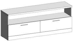 Service cabinet (for TV)