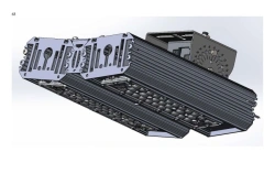 LED luminaire "Industrial Design MTM IoT" series CUBIC 120 Two modules Connection from sides 10 degrees Mounting CUB HOM