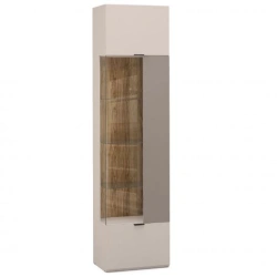 "SOHO" FFB-02.DS/DV, Showcase cabinet left at 2326 (mocha) from the set of modular furniture "SOHO".