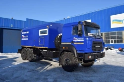 Mobile steam generating unit (SGU), UZST brand, type UZST02, modification 6890-15 on Ural 4320-80, 4320-82 chassis.