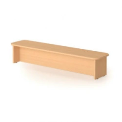 Wooden changing room bench
