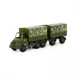 "Muromets", flatbed military tent car with trailer, article number 48783