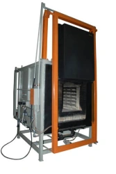 Electric resistance muffle furnace with protective atmosphere, model ???