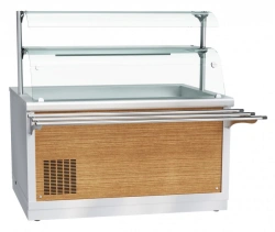 Refrigerated high-temperature display counter with neutral cabinet ???(?)-70?-03-?? (kashir.)