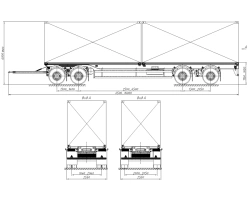 Trailer 843442 (loading space design - load-bearing frame)